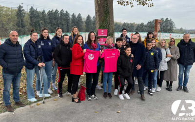 La MEP Pellegrini Alpo Basket all’inaugurazione del Percorso in Rosa.