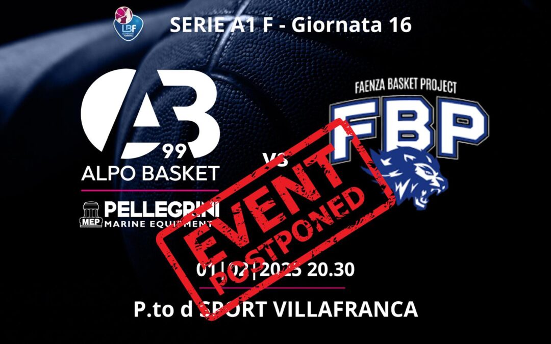 Nota della società Alpo Basket 99